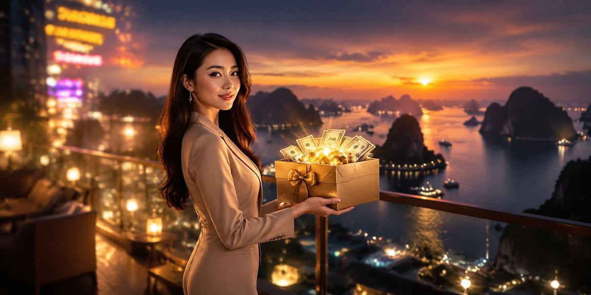 Người dùng VIP tại vịnh Hạ Long theo dõi kèo thể thao và nhận bonus trực tuyến